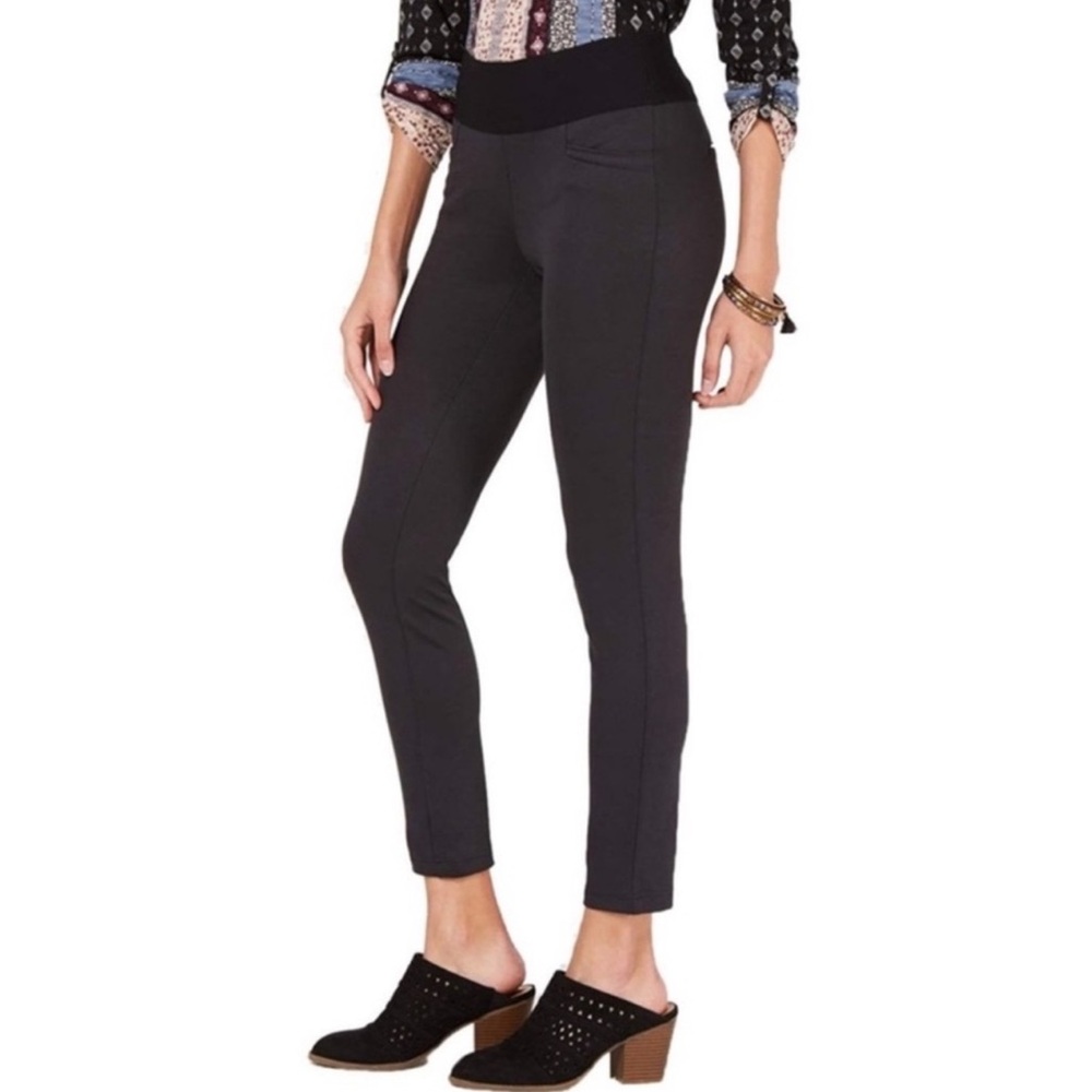 Style & Co. Carbon Grey Mid Rise Comfort Waist Ponte Knit Leggings Size Small